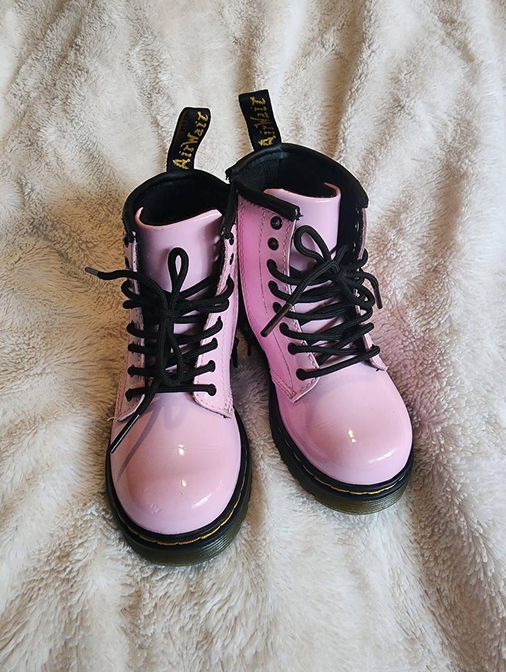 Doc Martens Pink Zip Up Boots size Toddler 8/9
